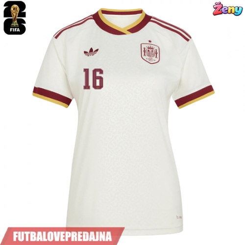 Lacne Ženy Futbalové dres Španielsko Rodri Hernandez #16 MS 2026 Krátky Rukáv - Preč